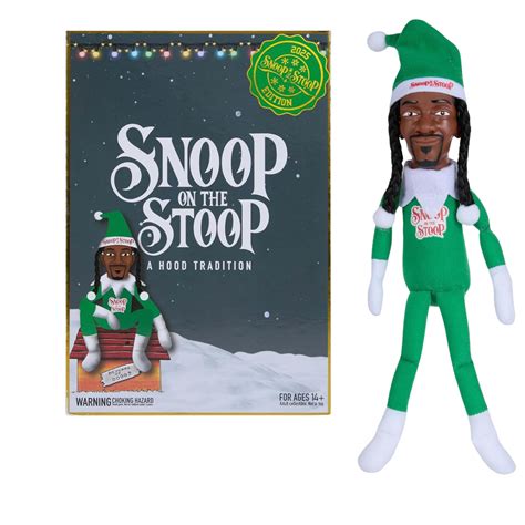 Snoop Dogg Snoop on The Stoop 2025 Christmas Elf, Shelf Decor, 12” Sma ...