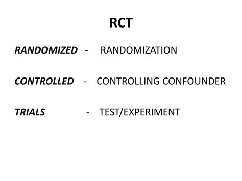 Image result for What Is a Randomized Control Trial
