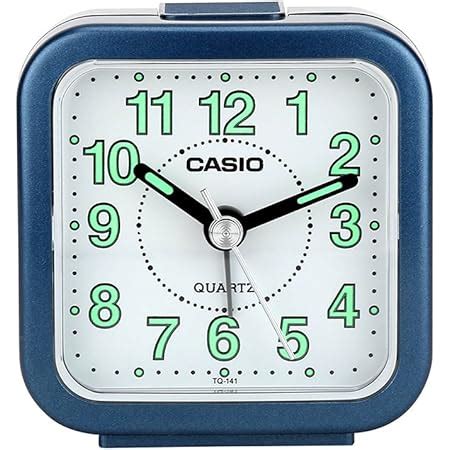 Casio Abstract Analog Table Clock (TQ-142-2DF) : Home & Kitchen