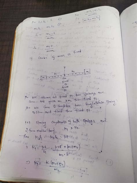 Physics 110: Oscillation Analysis of Two Spring-Mass Systems - Studocu