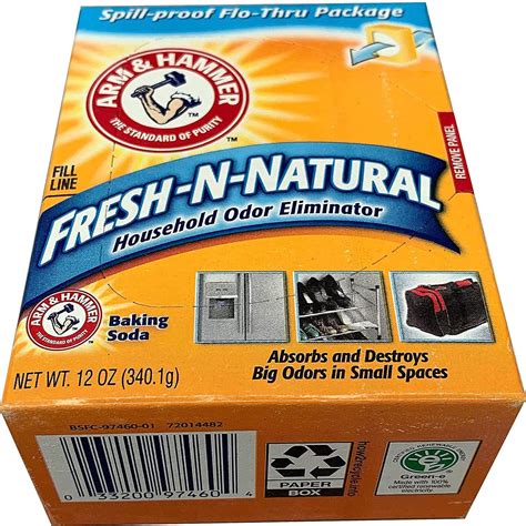 Arm & Hammer Baking Soda Fresh-n-Natural 12oz - All-Natural Odor Eliminator | Buy Now with ...