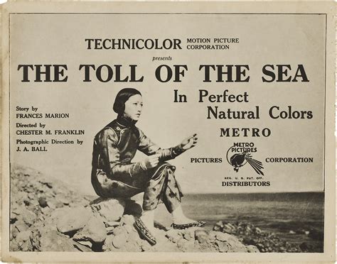 [November 26th, 1922] Anna May Wong stars in The Toll of the Sea ...