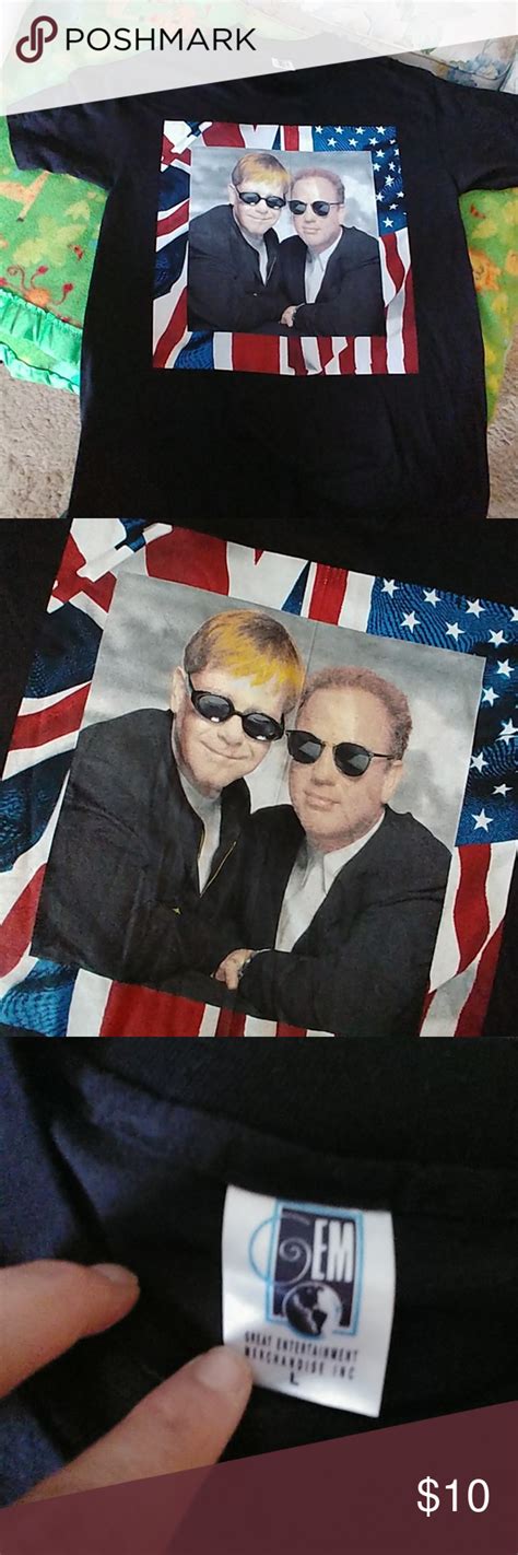 Elton John Billy Joel touring T-shirt size large | Tour t shirts, Billy ...