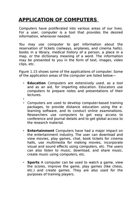 Image result for Application of Computer