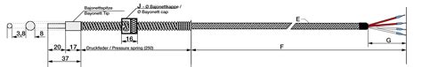 Bayonet probe with sleeve | Testo Sensor English