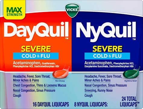 Amazon.com: Vicks NyQuil, Alcohol Free, Cough, Cold & Flu Relief, Sore ...