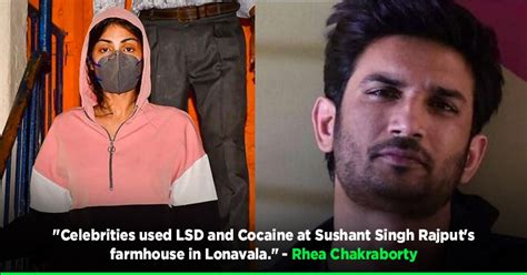 Rhea Chakraborty Now Claims Sushant Singh Rajput Held Drug Parties At ...