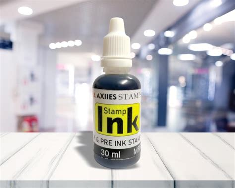 AXIIES Flash Stamp Ink for Pre/Self Ink Stamp Refill | 30ML | Black ...