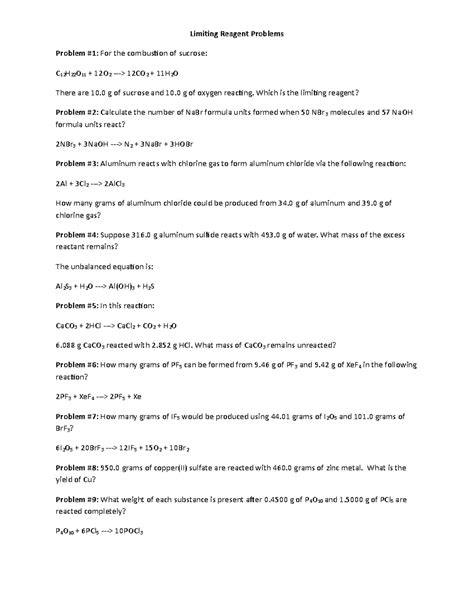 How to Do Limiting Reagent Problems 的图像结果