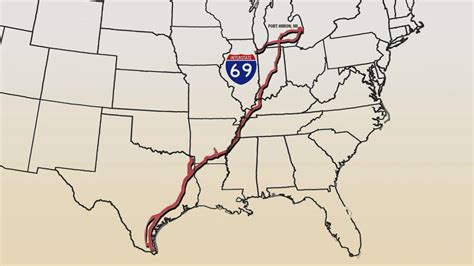 Interstate 69 Route Map