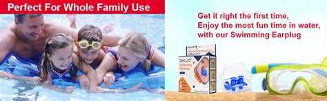 DALUCI Waterproof Ear Plugs for Swimming, Sleeping & Bathing | Silicone ...