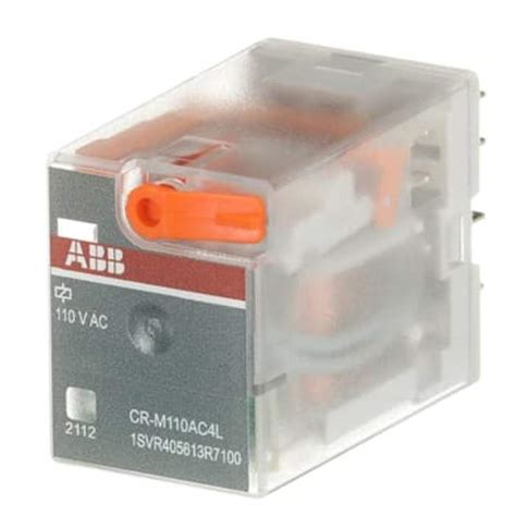 1SVR405613R7100 CR-M110AC4L ABB | ABB Plug In Power Relay, 110V ac Coil ...