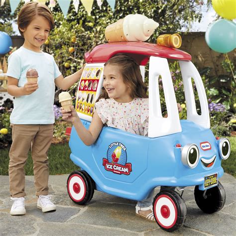 Little Tikes Cozy Coupe Ice Cream Truck Foot-To-Floor Toddler Ride-on ...