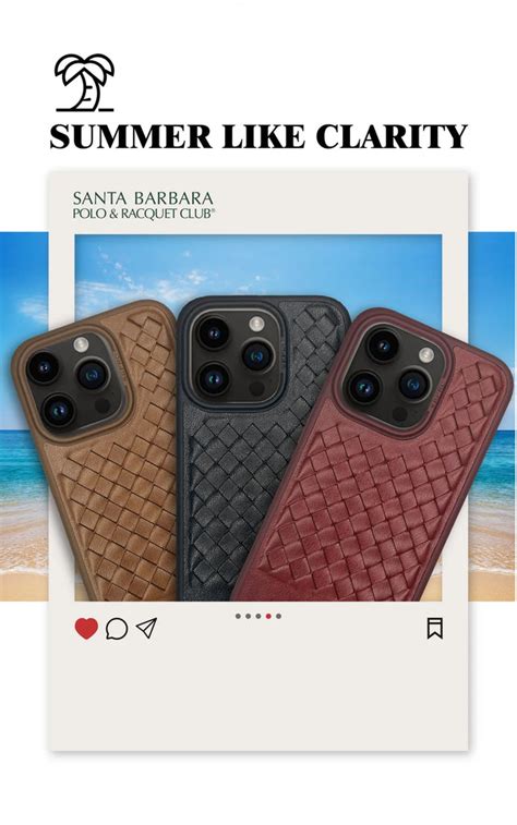 iPhone 15 Pro Max Ravel Series Genuine Santa Barbara Leather Case ...