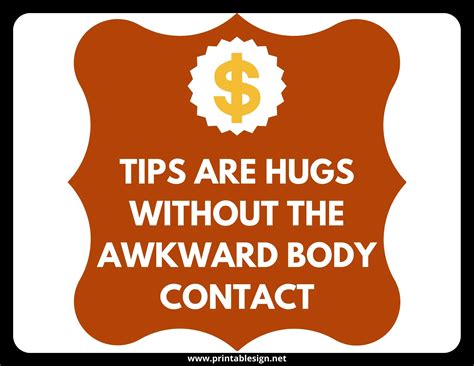 Printable Tip Jar Signs - Printable Templates Online By Paul Printable