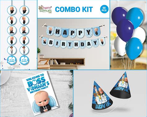 Boss Baby Theme Heritage Kit | Birthday Party Decorations Online ...