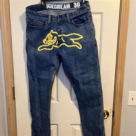 ice cream jeans, barely worn, good quality. Size 36. - Depop