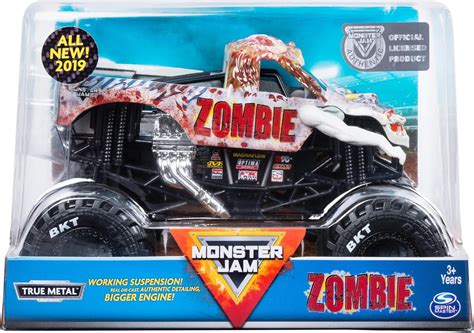 Brandclub - Monster Jam, Official Zombie Monster Truck, Collector Die-Cast Vehicle, 1:24 Scale ...