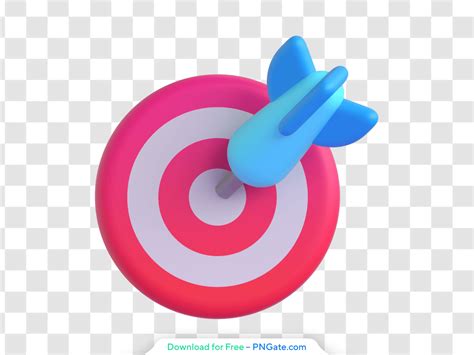 Bullseye Emoji Dartboard 3D Target Free PNG - PNGate