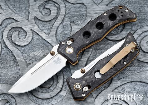 Benchmade Knives: 273-03 Mini Adamas - Marbled Carbon Fiber - CPM ...