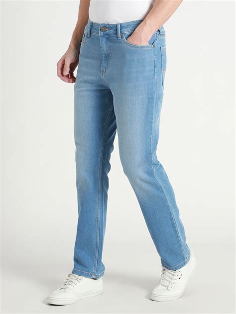 Buy Dennis Lingo Mens's LIGHT BLUE Washed Jeans Online – DENNIS LINGO