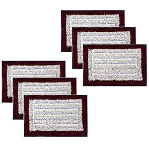 Buy Kuber Industries Pack of 6 Doormat | Foot Mats for Home Entrance ...