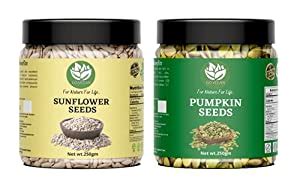 Go Vegan Raw Pumpkin, Sunflower Seeds for Eating Protein and Fibre Rich ...