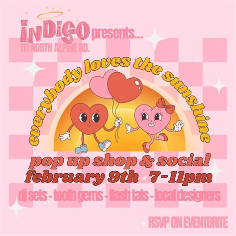 Everybody Loves The Sunshine ? POP UP & SOCIAL, Indigo Beauty Boutique ...