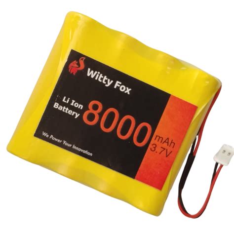 Buy Witty Fox 3.7V 8000mAh Li-Ion Battery Online in India | Robocraze