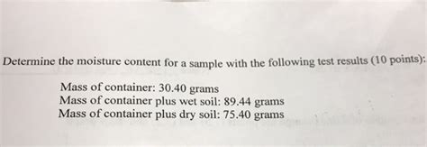 Image result for Moisture Content Sample Problem