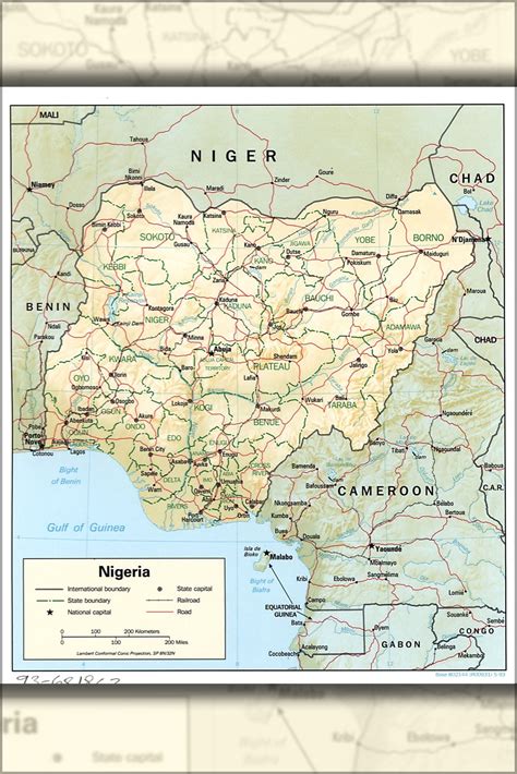 Buy 24x36 Gallery Poster, cia map of Nigeria 1993 Online at Lowest ...