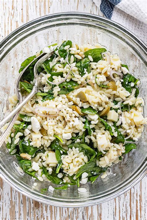 Spinach Orzo Salad Recipe – Orzo Pasta Salad Recipe — Eatwell101