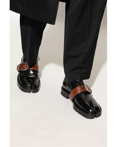 Maison Margiela Lace-Up Shoes Tabi in Black for Men | Lyst