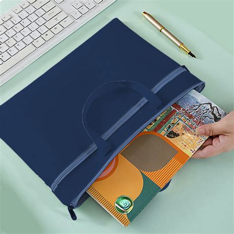 Neoyler Large Double Pocket Waterproof Document Holder Zipper Pouch ...
