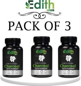 Edith Natural Activated Charcoal Teeth Whitening Powder (80 g) - Buy ...
