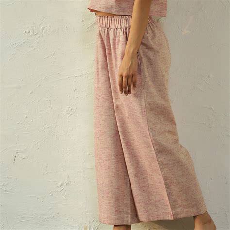 Rasberry Rush Flared Bottoms -Comfortable Cotton Pants. – Canoopi