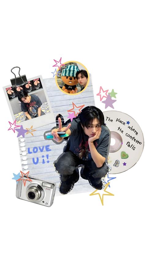 Download Han Stray Kids Creative Collage Wallpaper | Wallpapers.com