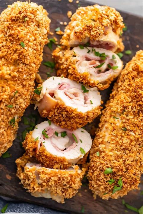 Baked Chicken Cordon Bleu Recipe - Easy Chicken Recipes (VIDEO!)