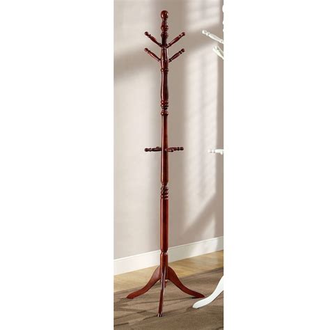 Furniture of America Kildrum Cherry 10-Hook Coat Stand IDF-AC6211CH at ...