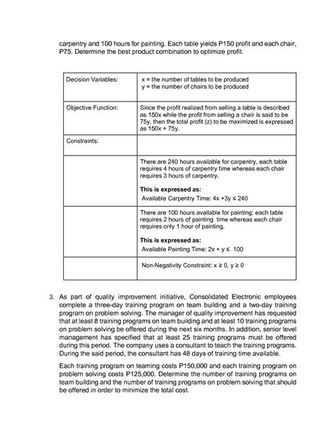 Image result for Linear Programming Problem Formulation