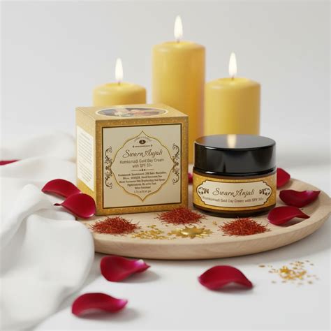 Herbs & Greens Kumkumadi SPF 50 UVA/UVB. PA++++ Gold Face Cream With 2 ...