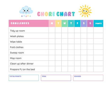 Printable Sticker Boards For Kids Morning Chores