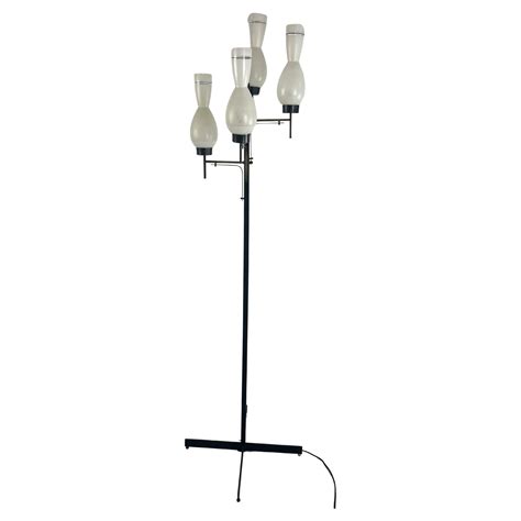 Mid-Century 5-Arm 10 Light Brass Floor Lamp Stilnovo, 1950s For Sale at ...