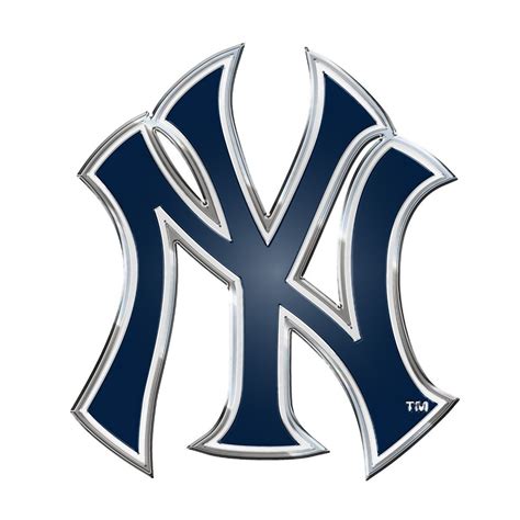 MLB - New York Yankees Embossed Color Emblem 3.25" x 3.25" - "NY ...