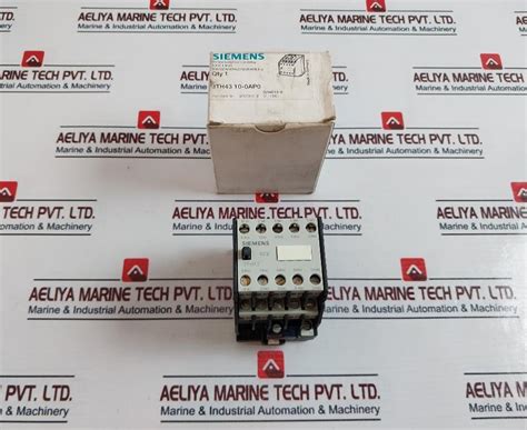 Siemens 3Th4310-0A Contactor Control Relay – Aeliya Marine Tech