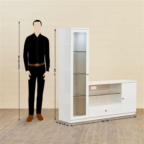 Buy Alps White Engineered Wood Wall TV Unit from Home Centre at just ...