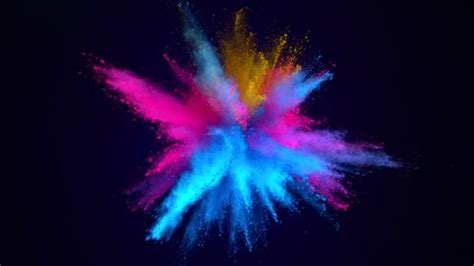 Slowmotion Shot Of Color Powder Exploision 的图像结果