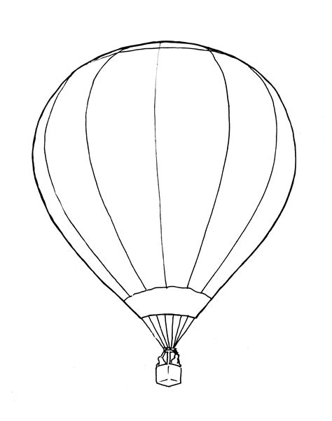 Hot Air Balloon Basket Drawing at GetDrawings | Free download
