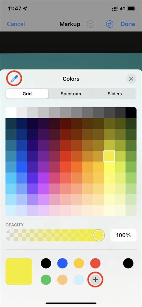 Image result for iOS Color Palette Mark Up