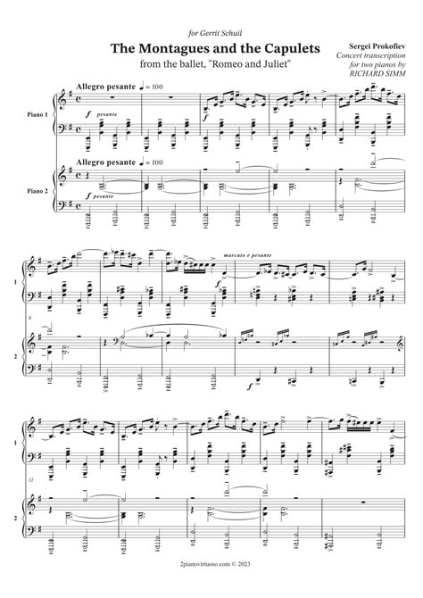 Montagues and Capulets from “Romeo and Juliet” (arr. Richard Simm) (arr ...
